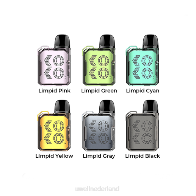 FXZZ100 UWELL CALIBURN GK2 pod-kit - UWELL vape kopen mat zwart