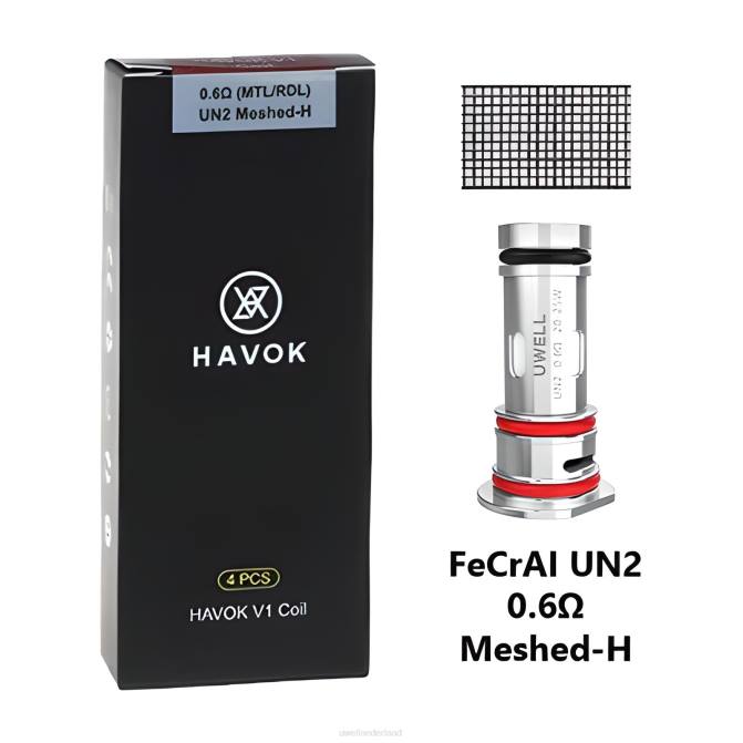 FXZZ151 UWELL HAVOK V1 spoelen (4-pack) - UWELL Nederland 06 ohm
