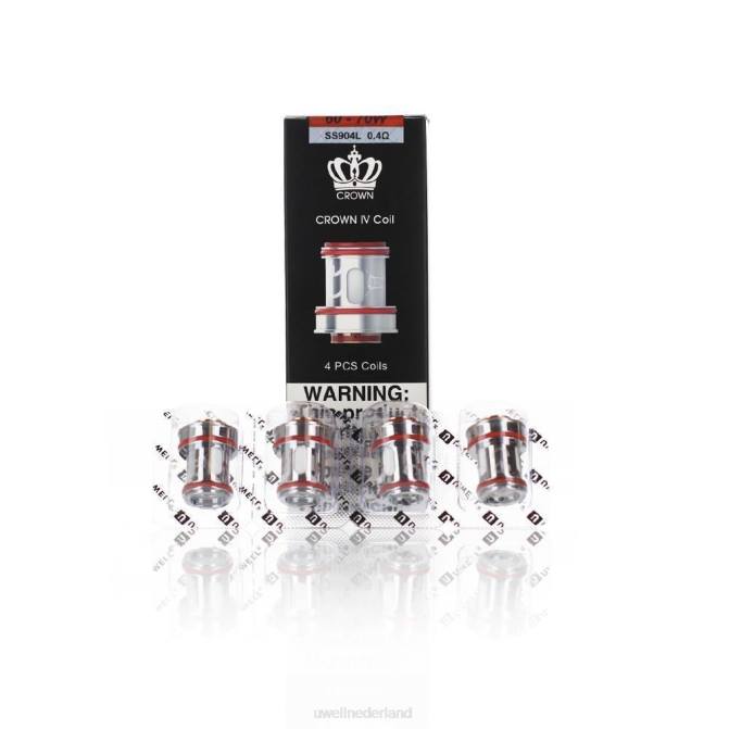 FXZZ182 UWELL CROWN 4 vervangingsspoelen (4-pack) - UWELL Maastricht dubbele spoel 02 ohm