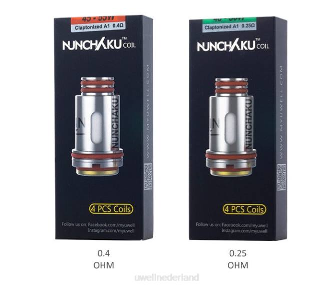 FXZZ262 UWELL NUNCHAKU spoelen (4-pack) - UWELL Maastricht 04 ohm