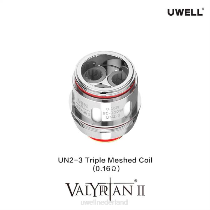 FXZZ30 UWELL VALYRIAN 2 vervangingsspoelen (2-pack) - UWELL vape kopen un2-3 drievoudig mesh 016 ohm