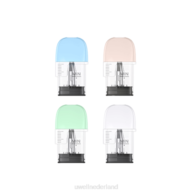 FXZZ84 UWELL POPREEL P1 vervangende capsule (4-pack) - UWELL vape flavours 12 ohm