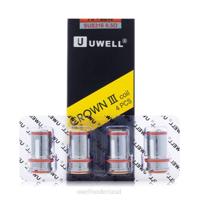 FXZZ91 UWELL CROWN 3 spoelen (4-pack) - UWELL Nederland 025 ohm
