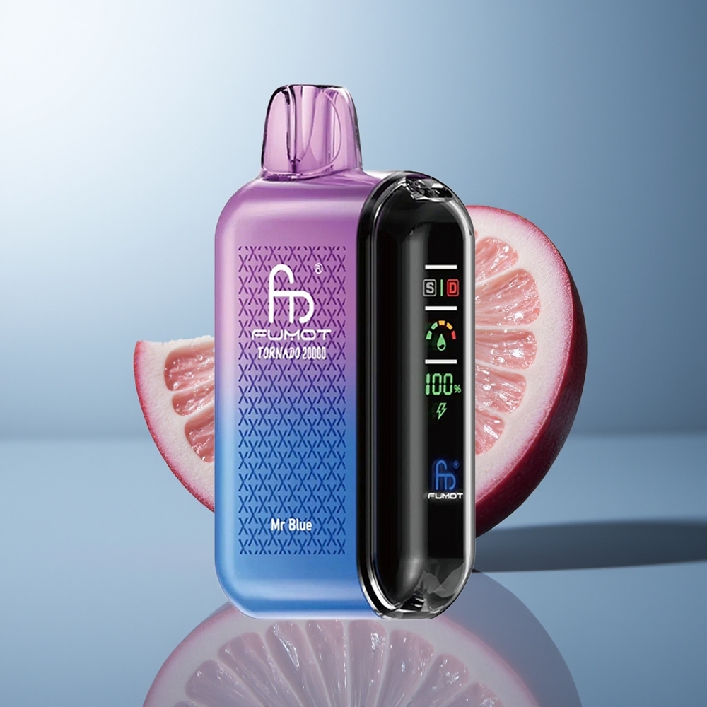 Fumot Tornado 20000 De Blauwe Dual Mesh  Smart Display