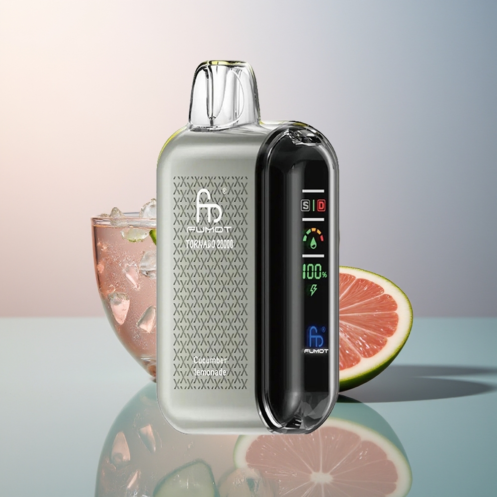 Fumot Tornado 20000 Komkommer Limonade met Dual Mesh Coil en Smart Display