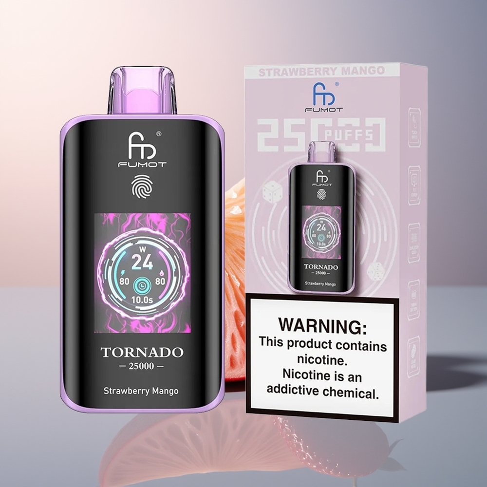 Fumot Tornado 25000 Aardbei Mango HD Scherm 700mAh