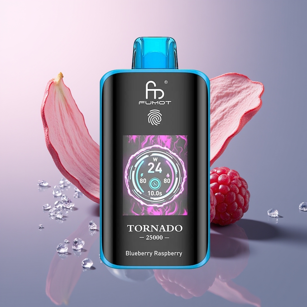 Fumot Tornado 25000 Blauwebes Framboos HD Type-C