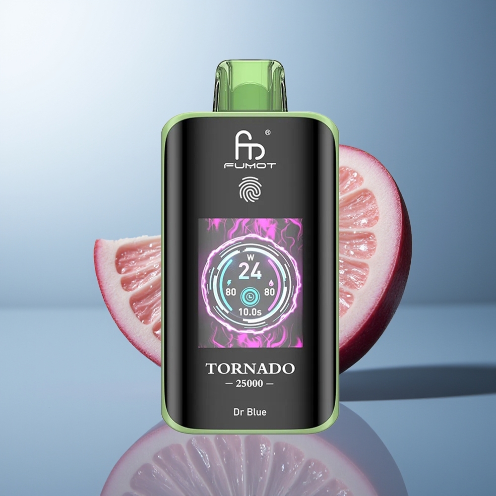 Fumot Tornado 25000 Dr Blauw HD Scherm Type-C Opladen