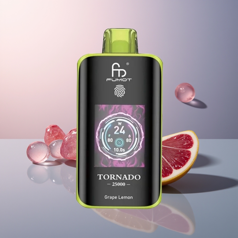 Fumot Tornado 25000 Druif Citroen HD 700mAh