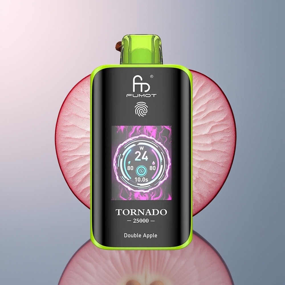 Fumot Tornado 25000 Dubbel Appel HD Scherm Type-C Opladen