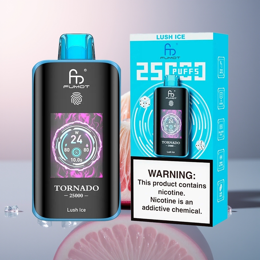 Fumot Tornado 25000 Frisse IJs HD-Accu