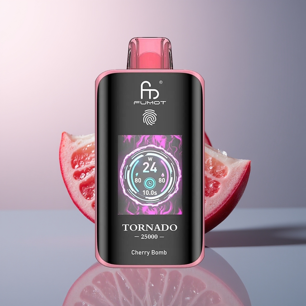 Fumot Tornado 25000 Kers Bom Scherm 20ml
