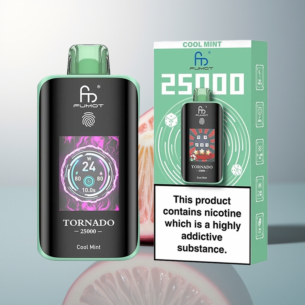 Fumot Tornado 25000 Koel Munt HD Scherm 700mAh