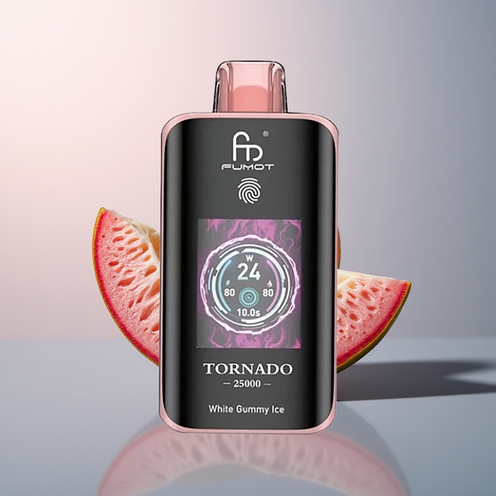 Fumot Tornado 25000 Passievrucht Guave Kiwi HD Scherm Type-C Opladen