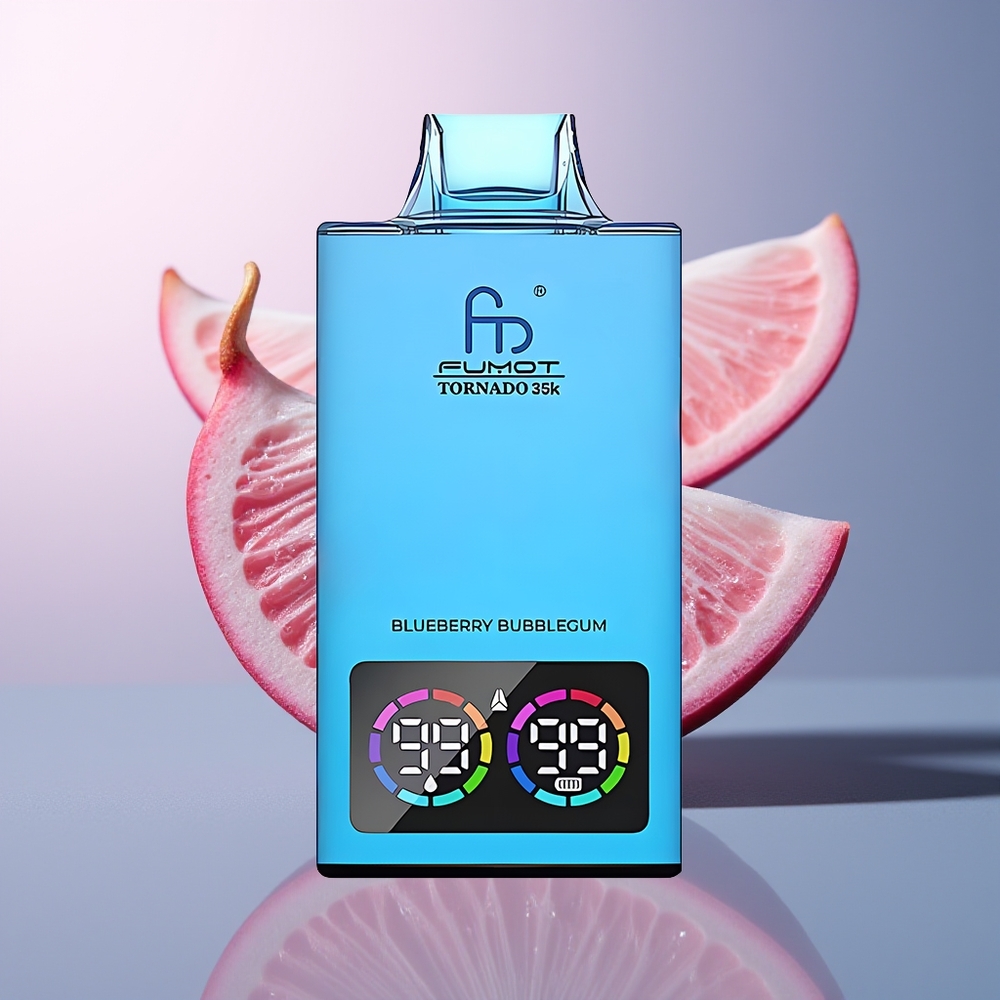Fumot Tornado 35000 Bosbes Bubblegum Dual Mesh RGB