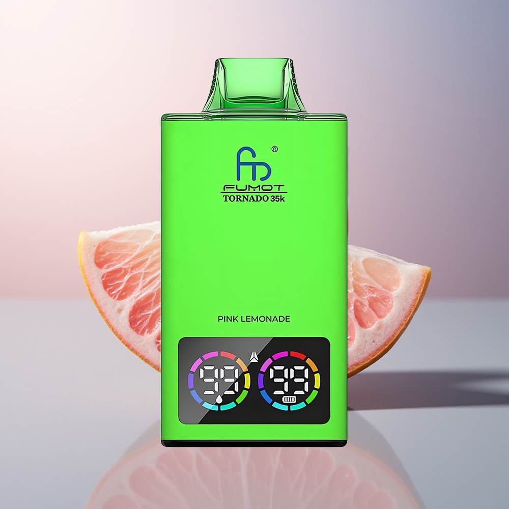Fumot Tornado 35000 Roze Limonade Dual Mesh  RGB
