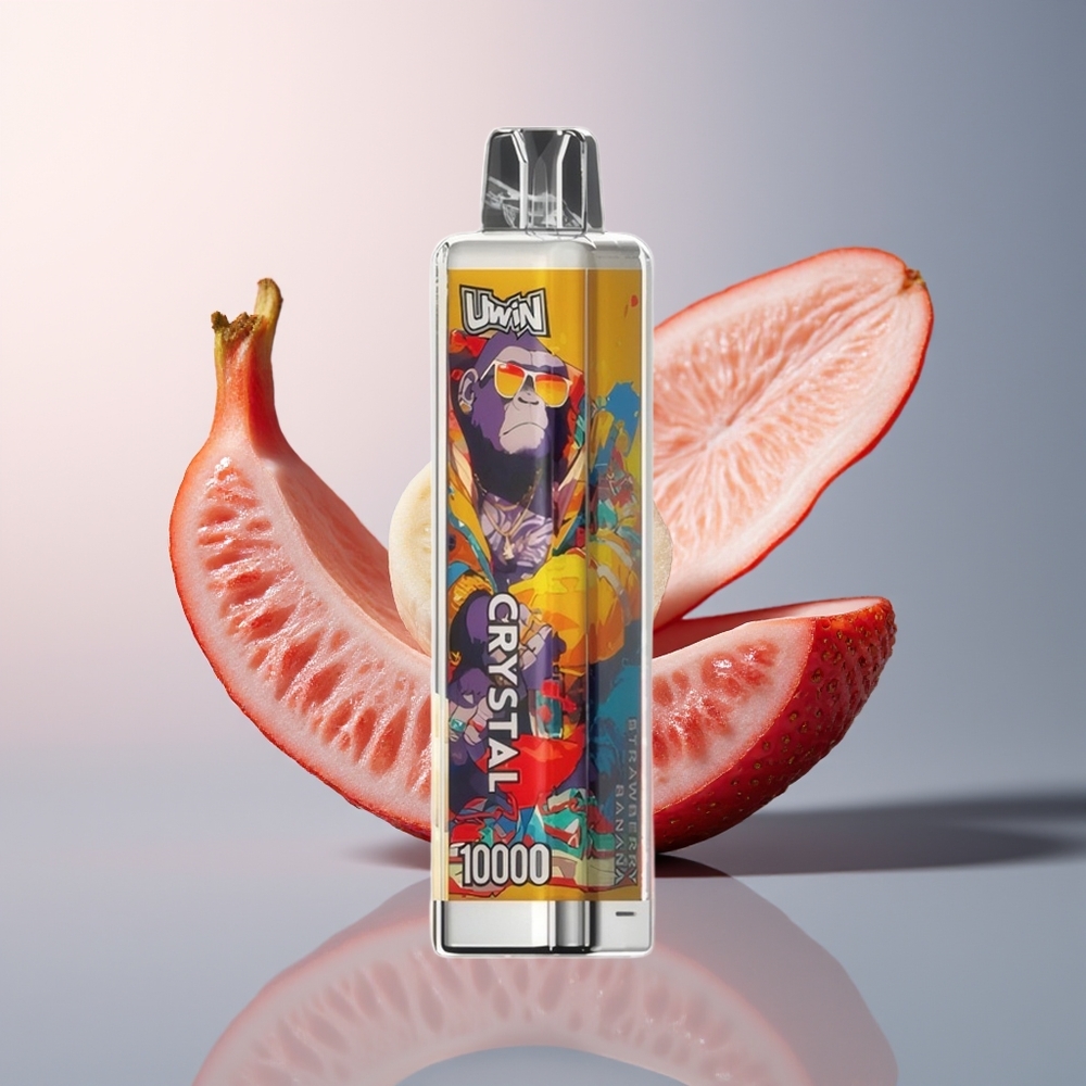 Uwin Crystal 10000 Aardbei Banaan RGB 18ml Mesh Type-C