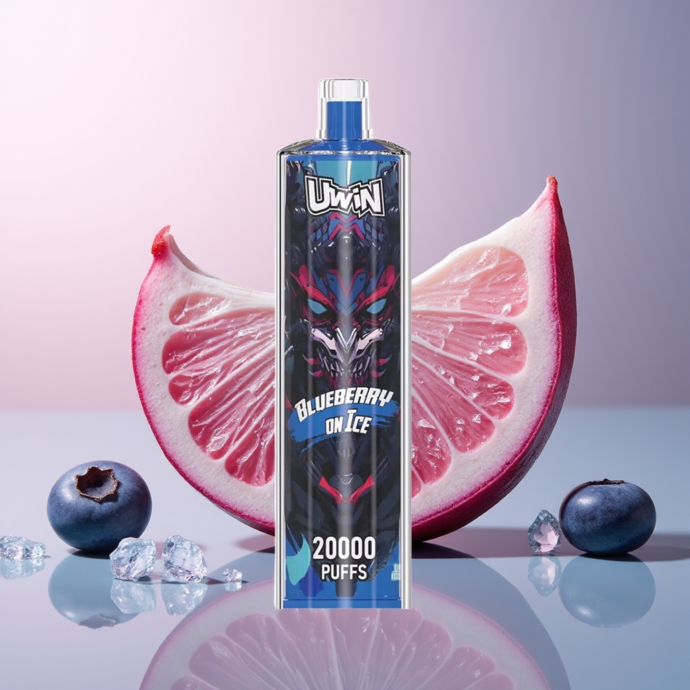 Uwin Shisha Hookah Crystal 20000 Puffs Bosbes Op IJs Mesh Type-C