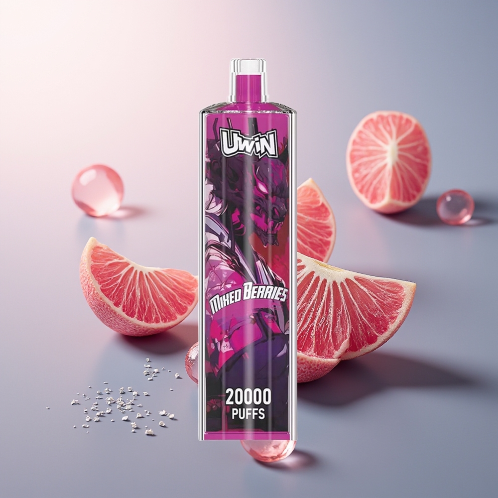 Uwin Shisha Hookah Crystal 20000 Puffs Gemengde Bessen Mesh Type-C