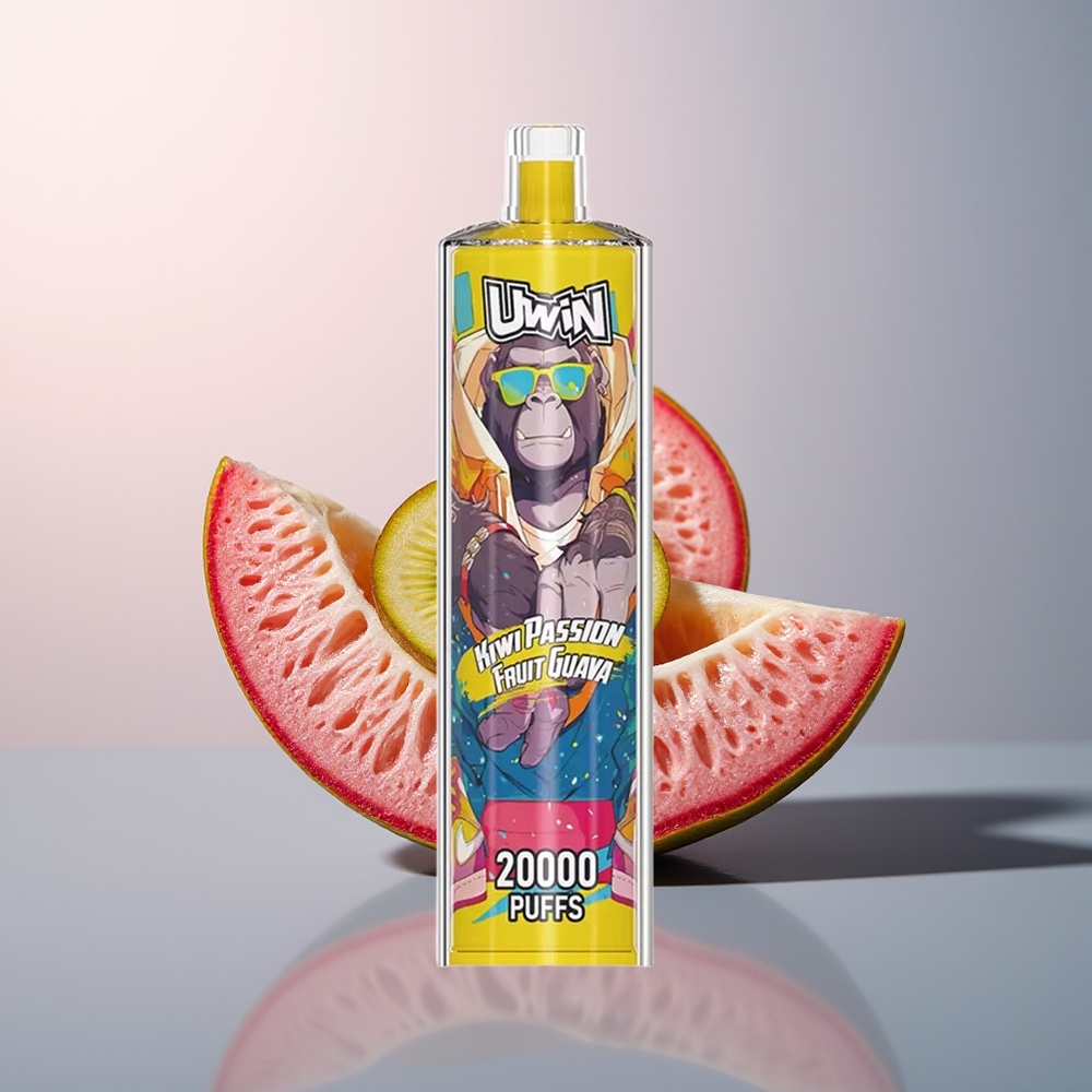 Uwin Shisha Hookah Crystal 20000 Puffs Passievrucht Guava Kiwi Mesh Type-C