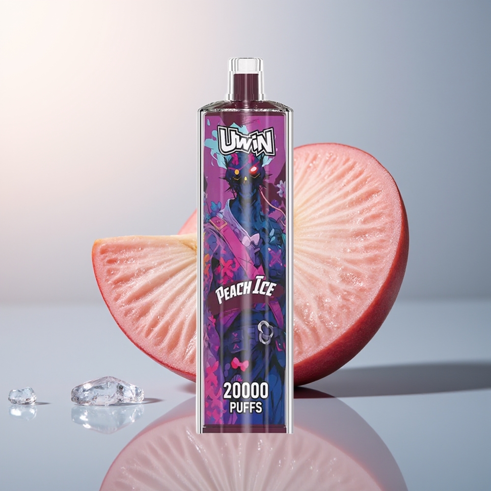 Uwin Shisha Hookah Crystal 20000 Puffs Perzik IJs Mesh Type-C