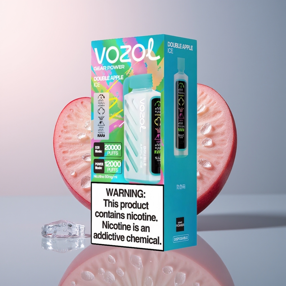 VOZOL Gear Power 20000 Dubbel Appel IJs met Dual Mesh Coil en 20mL Vloeistof