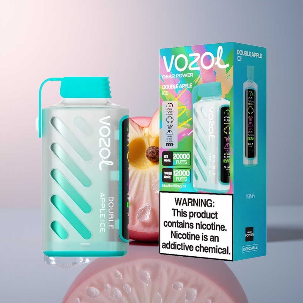 VOZOL Gear Power 20000 Dubbel Appel IJs met Dual Mesh Coil en 20mL Vloeistof