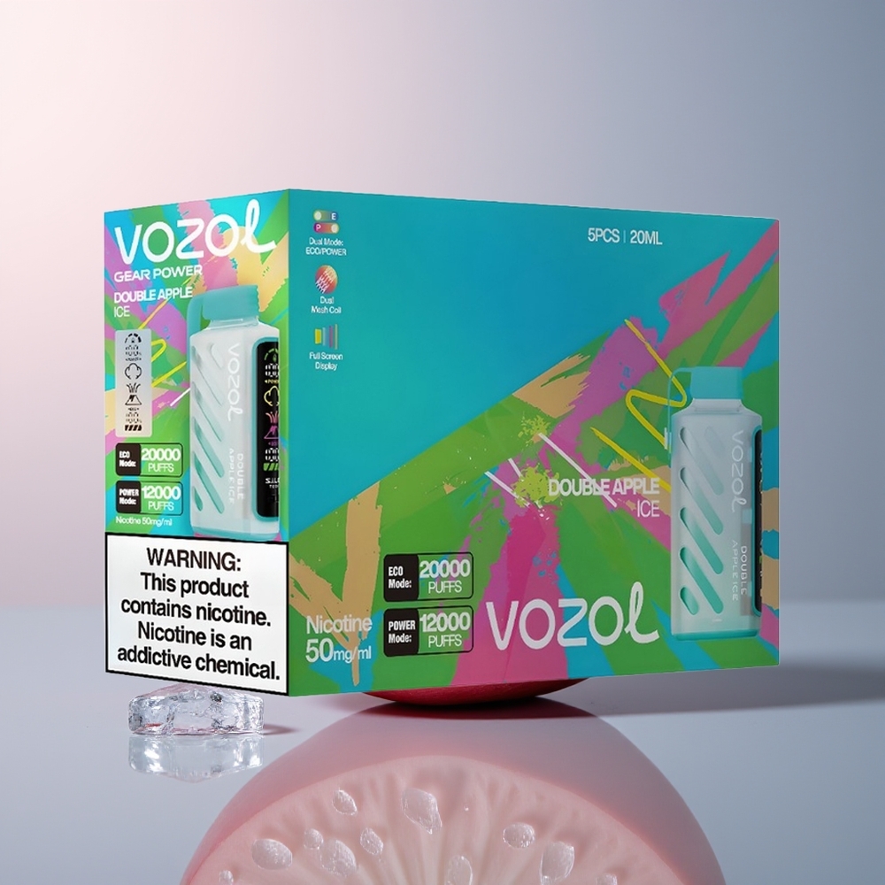 VOZOL Gear Power 20000 Dubbel Appel IJs met Dual Mesh Coil en 20mL Vloeistof