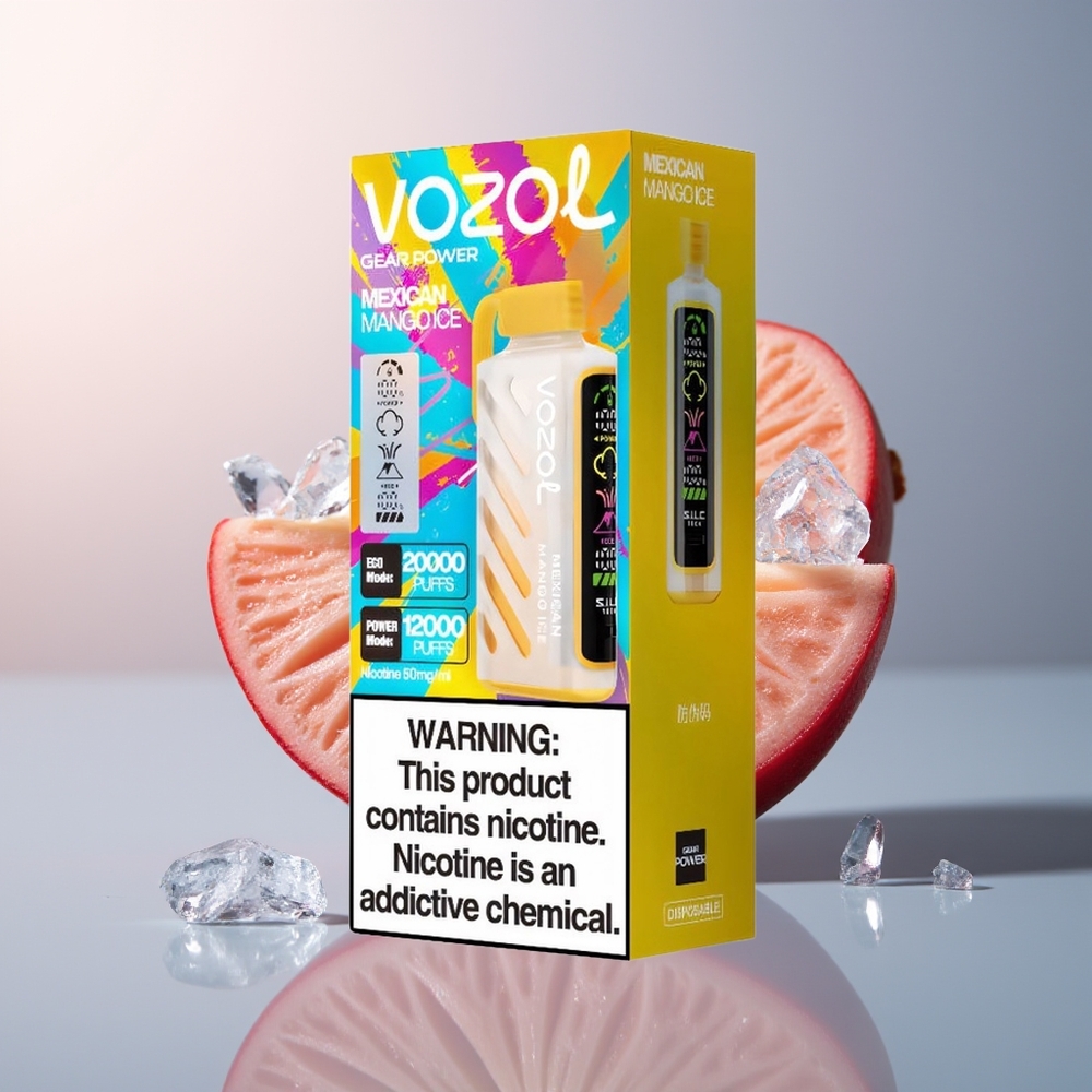 VOZOL Gear Power 20000 Hollandse Mango IJs met Dual Mesh Coil en 20mL Vulling