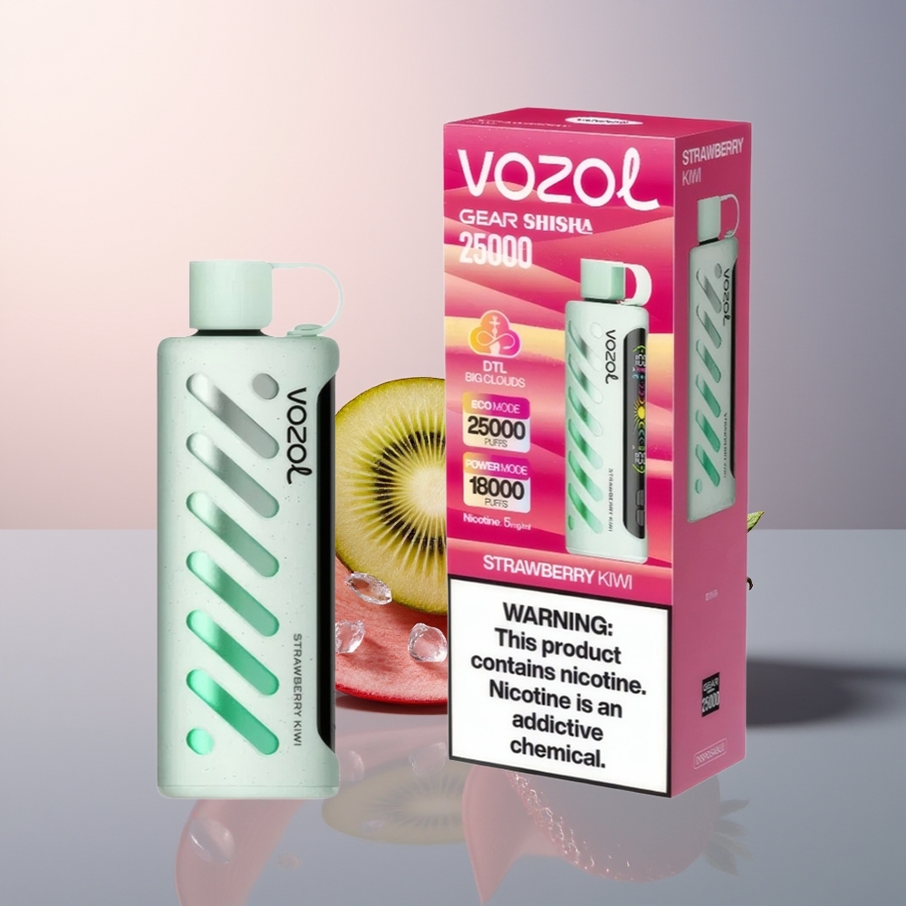 VOZOL Gear Shisha 25000 Aardbei-Kiwi Dual Mesh 5mg