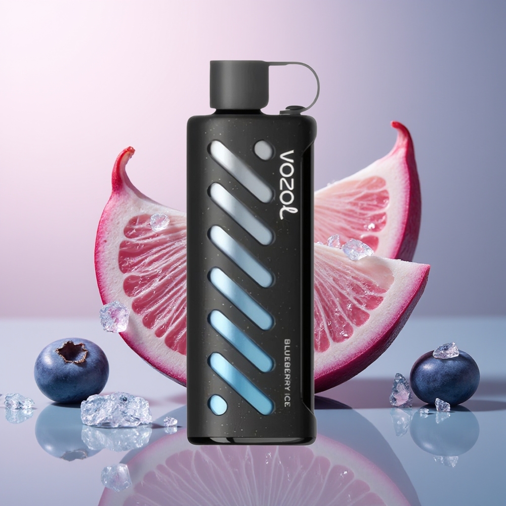 VOZOL Gear Shisha 25000 Blauwe Bes IJs met Dual Mesh en 5mg/ml