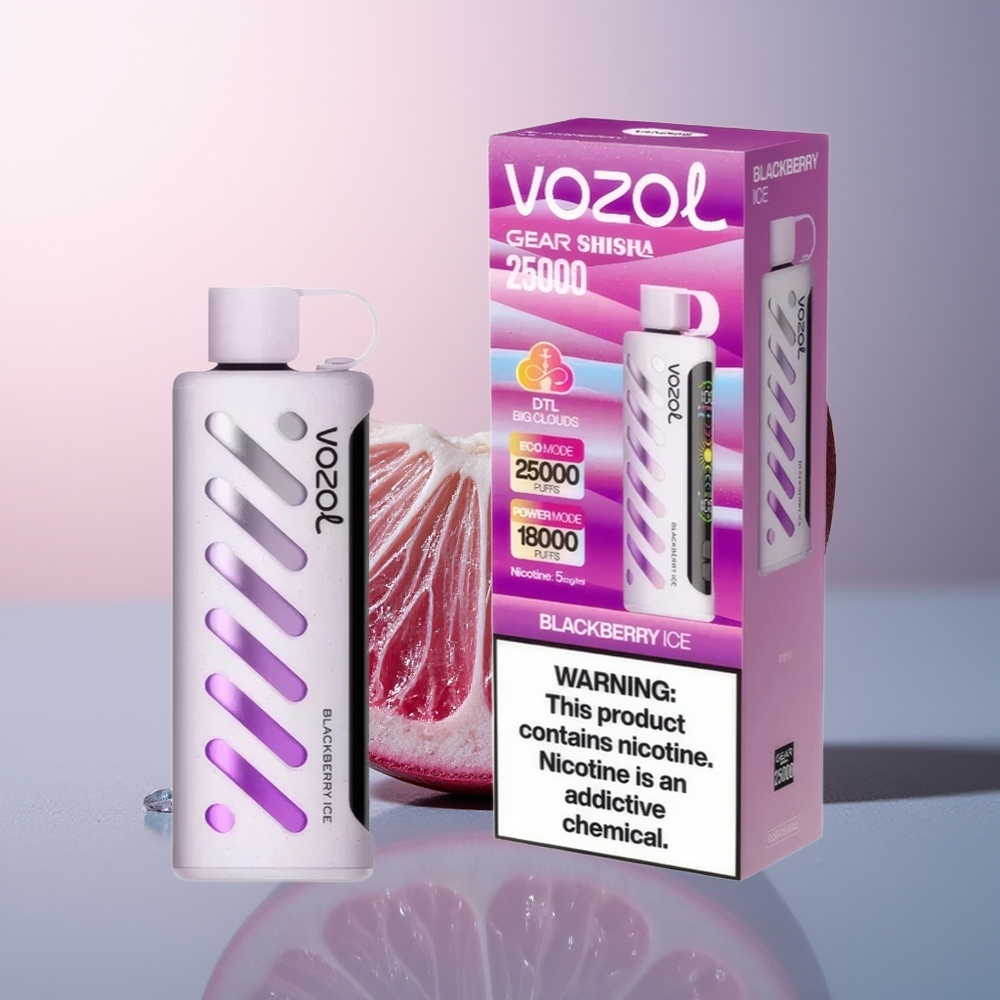 VOZOL Gear Shisha 25000 Brambes IJs met Dubbele Mesh en 5mg/ml Nicotine
