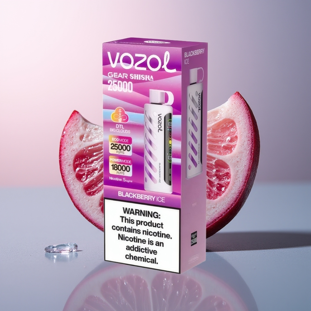 VOZOL Gear Shisha 25000 Brambes IJs met Dubbele Mesh en 5mg/ml Nicotine