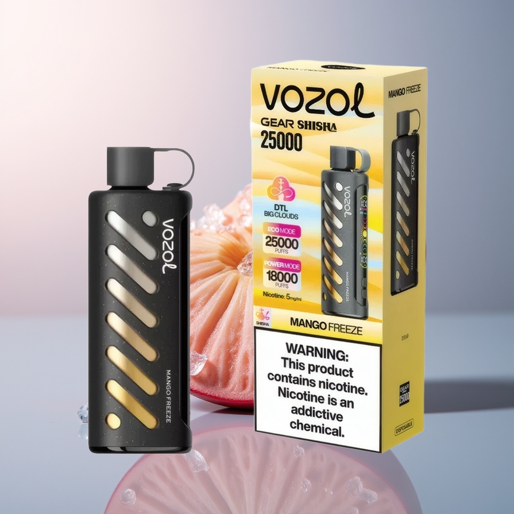 VOZOL Gear Shisha 25000 Mango Vries Dual Mesh 5mg