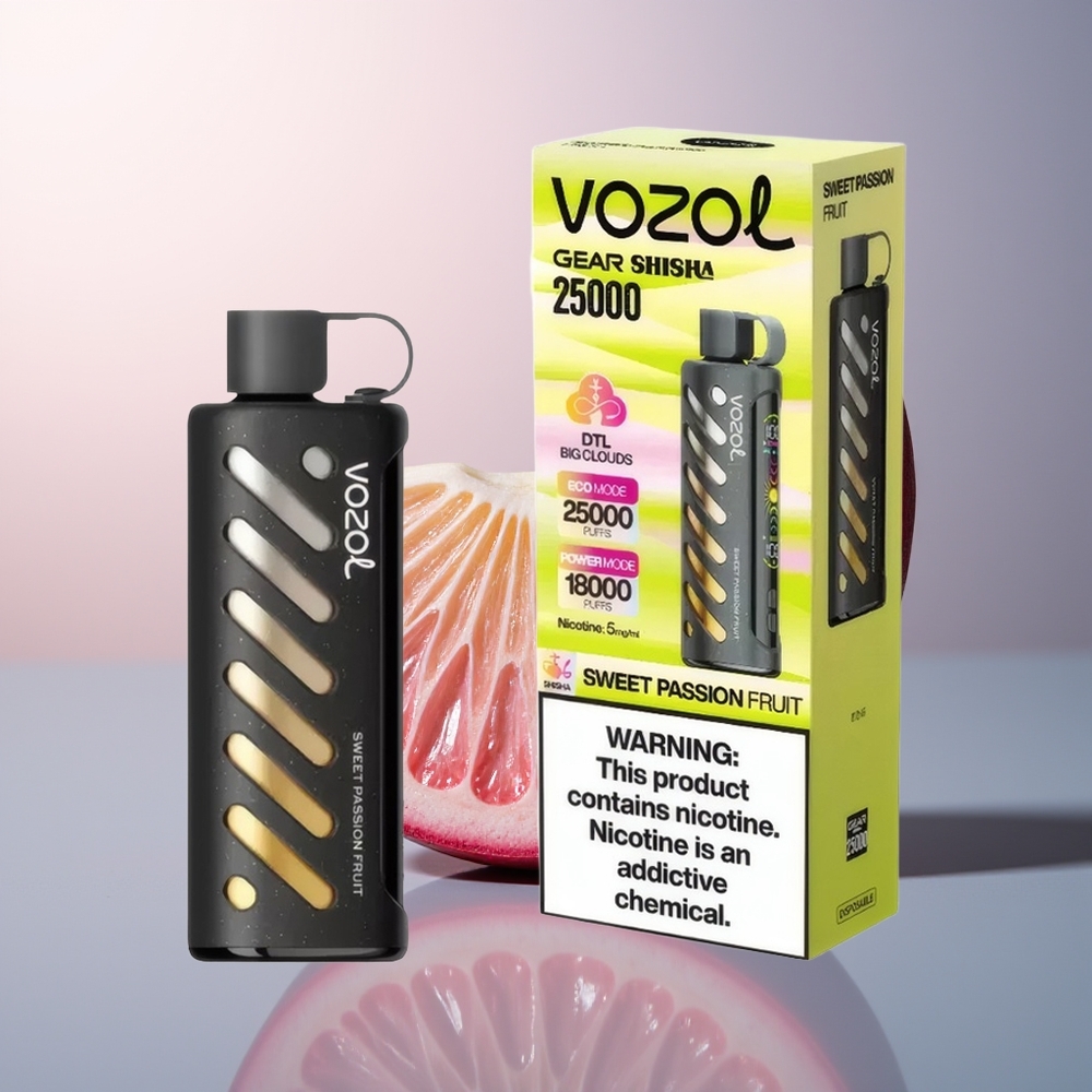 VOZOL Gear Shisha 25000 Zoete Passievrucht Dual Mesh 1000mAh