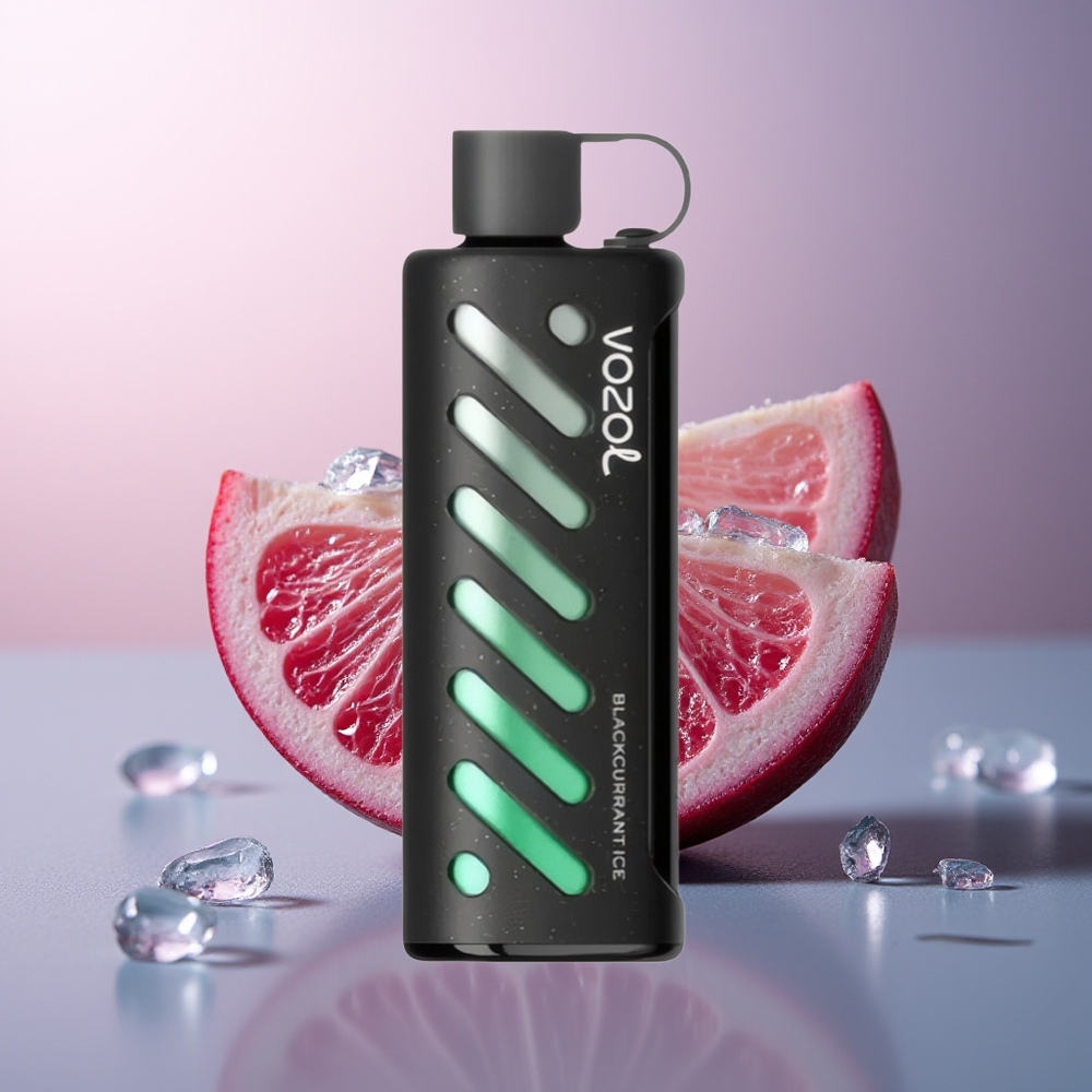 VOZOL Gear Shisha 25000 Zwarte Bes IJs Dual Mesh 5mg