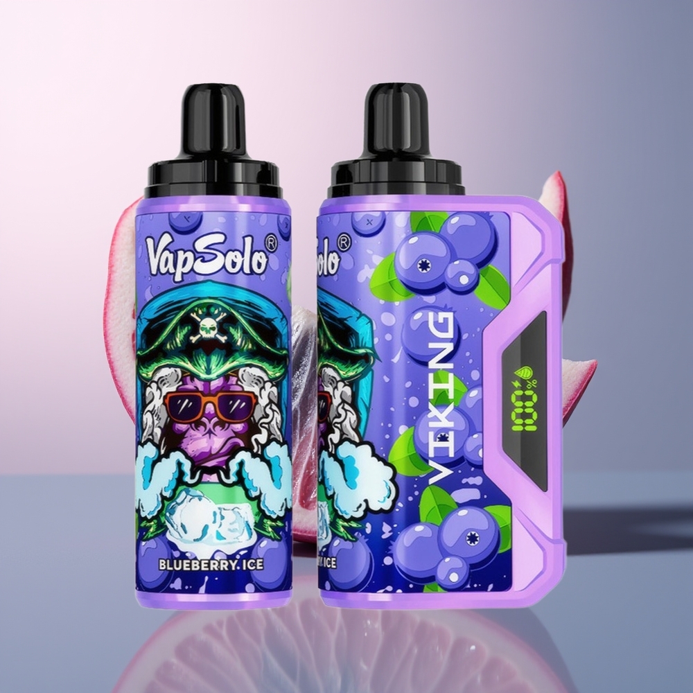 VapSolo VIKING 12000 Blauwe Bes VIKING 22ml Type-C