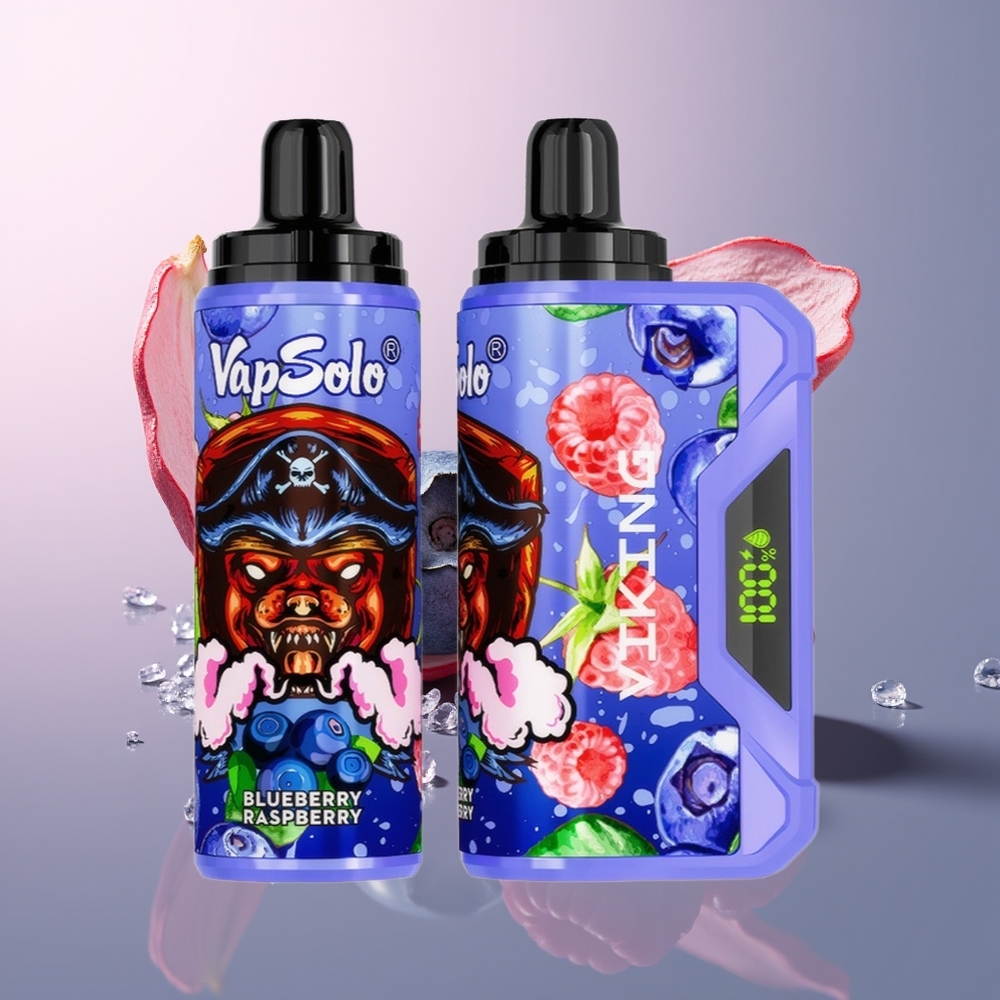 VapSolo VIKING 12000 Blauwe Framboos 22ml Type-C