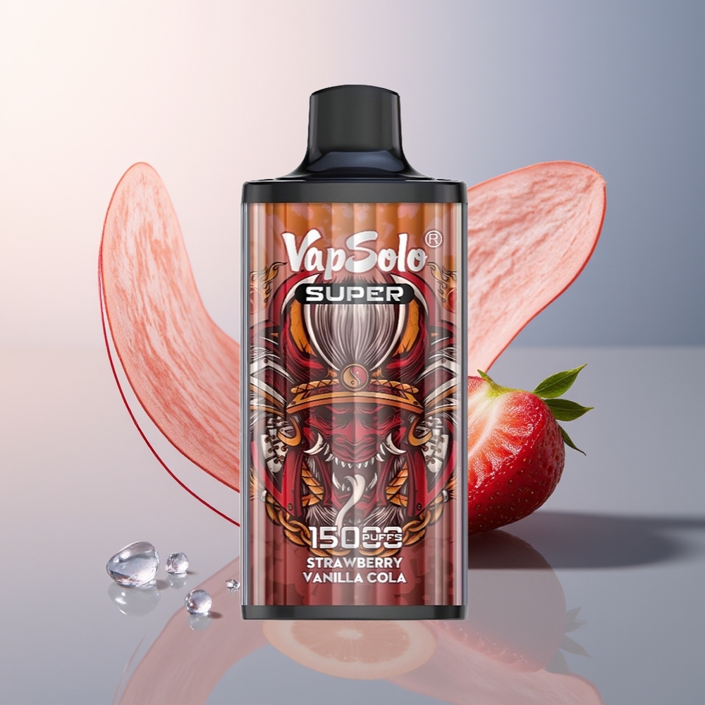 Vapsolo Super 15000 Aardbei Vanille Cola 850mah Mesh Coil