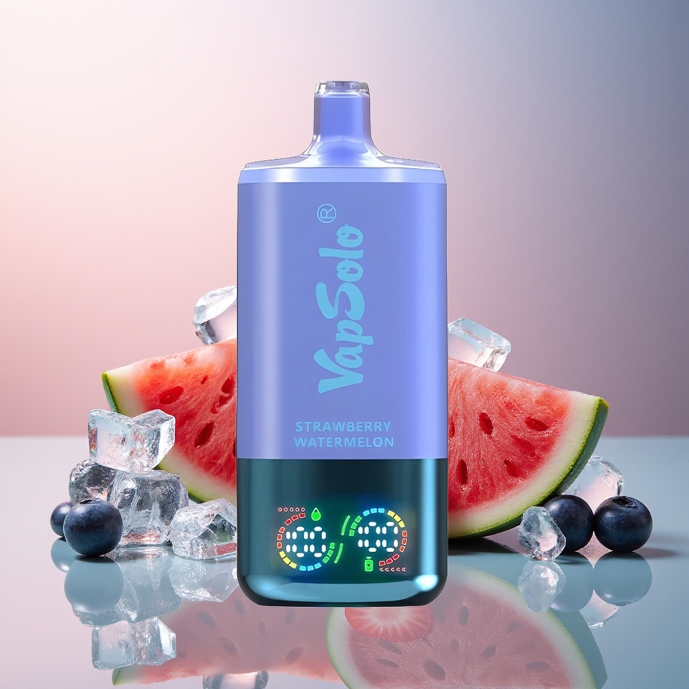 Vapsolo Triple 30000 Aardbei Watermeloen  Bosbes IJs met 40ml E-Liquid en Type-C Oplaadpoort