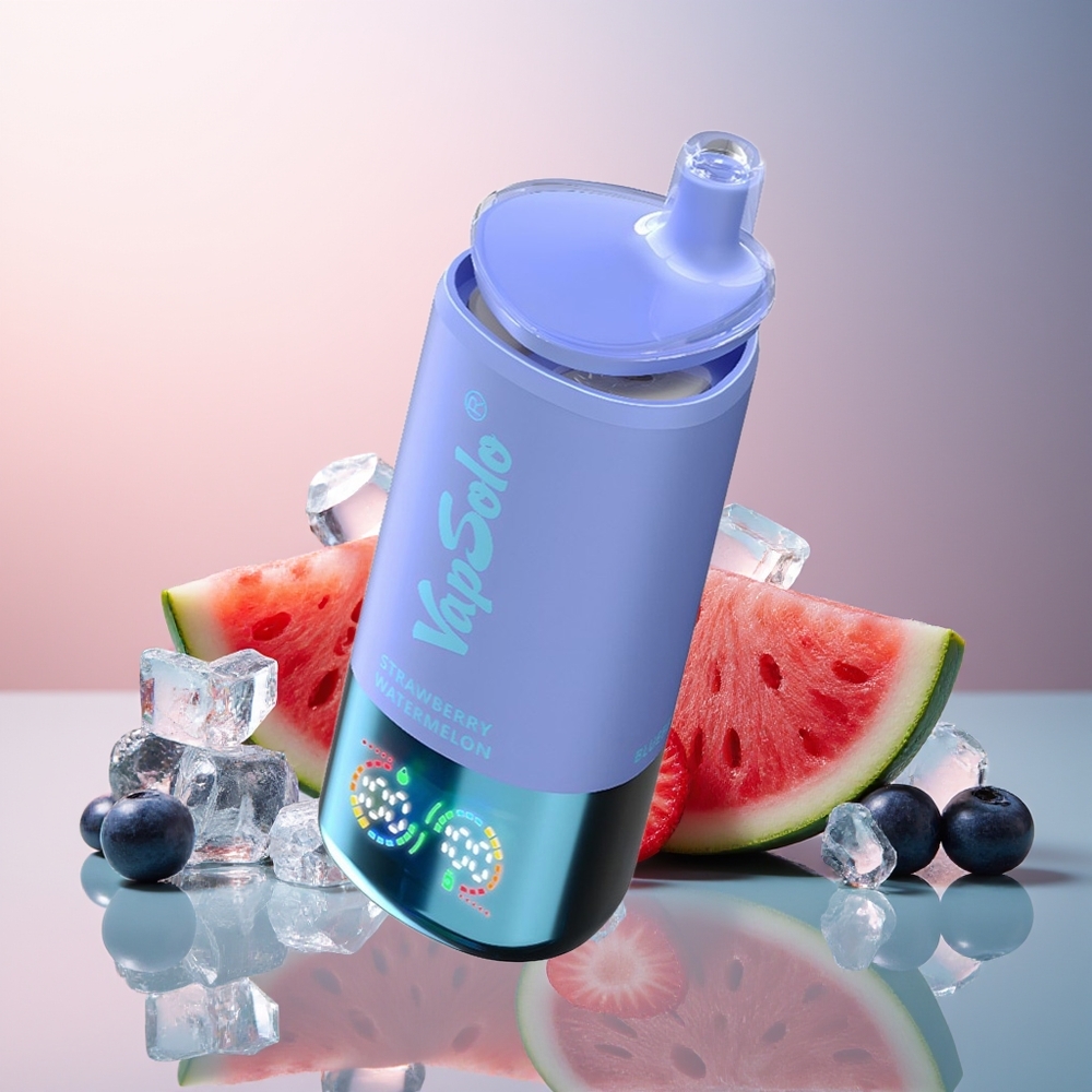 Vapsolo Triple 30000 Aardbei Watermeloen  Bosbes IJs met 40ml E-Liquid en Type-C Oplaadpoort