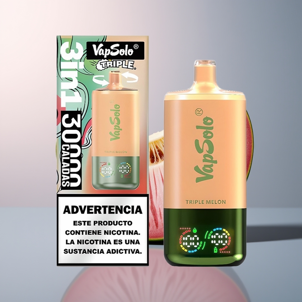 Vapsolo Triple 30000 Drie Meloenen 40ml Type-C