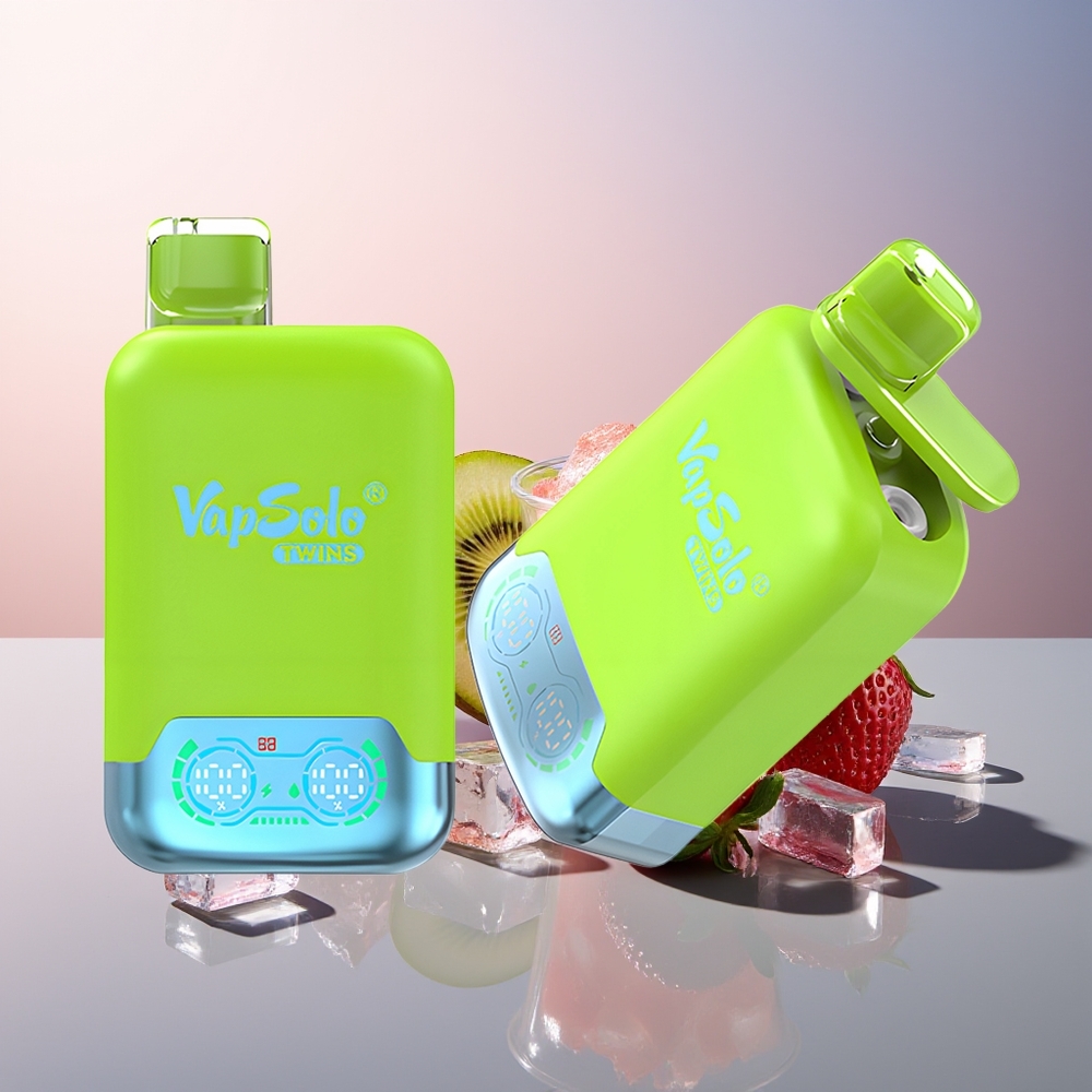 Vapsolo Twins 20000 Aardbei Kiwi  Aardbei Framboos Kers IJs 40ml Type-C