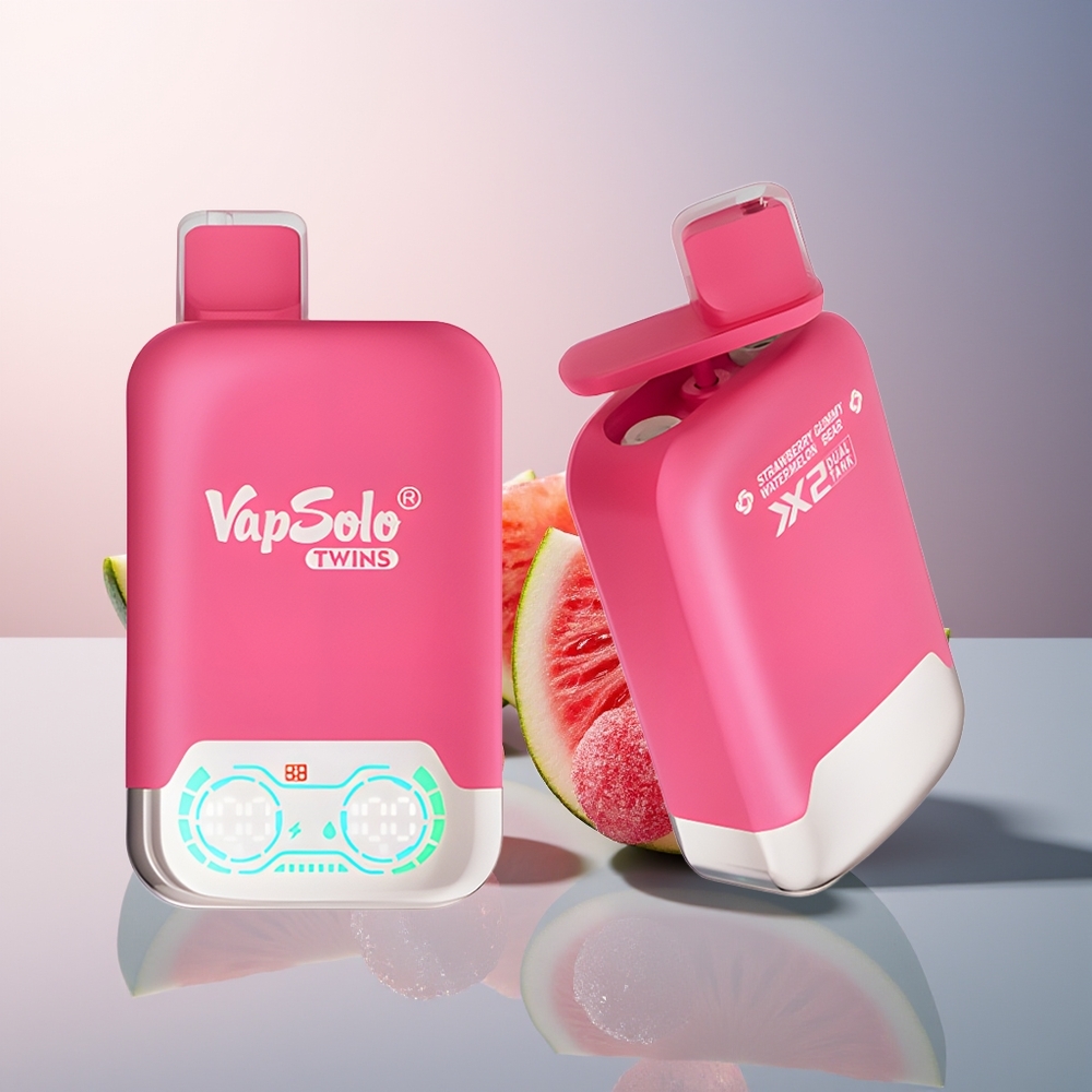 Vapsolo Twins 20000 Aardbei Watermeloen  Gummi Beer 40ml Type-C