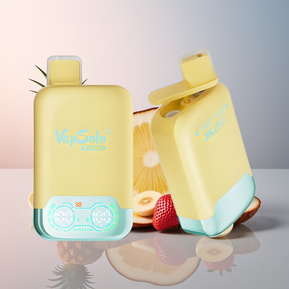 Vapsolo Twins 20000 Ananas Kokos  Aardbei Banaan 40ml Type-C