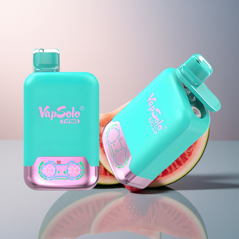 Vapsolo Twins 20000 Drievoudige Meloen  Framboos Watermeloen met 40 ml en Type-C