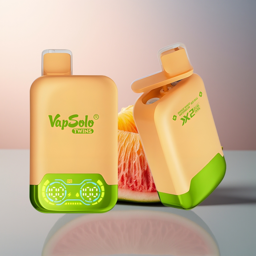 Vapsolo Twins 20000 Oranje Mango Watermeloen  Red Bull 40ml Type-C