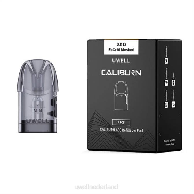 FXZZ19 UWELL CALIBURN A3 vervangende peulen | 4-pack - UWELL vape price 0,8 ohm 2